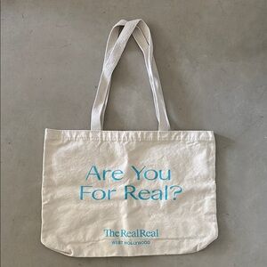 Sale! The RealReal West Hollywood “Are You For Real?” Tote Bag